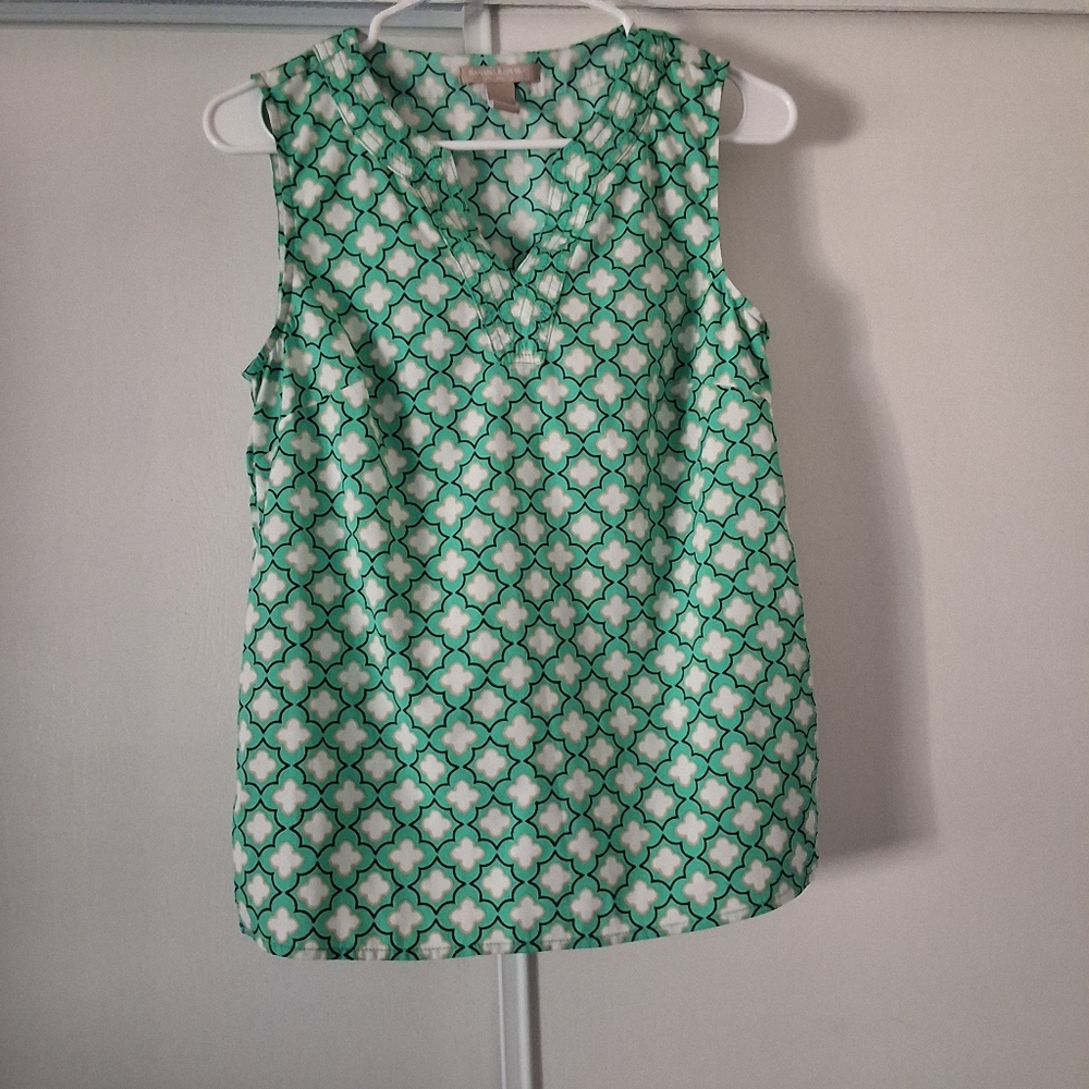 Banana Republic Green Sleeveless Top Size XS